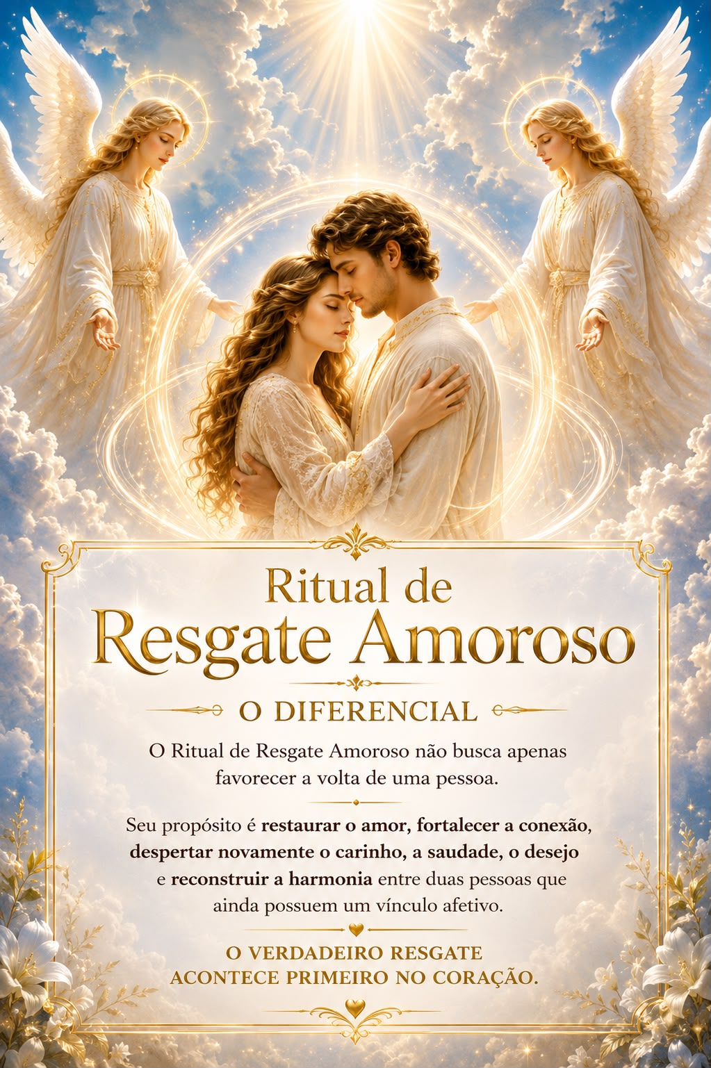Anjos da Luz representando o Ritual de Resgate Amoroso